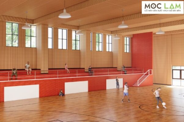 Vách gỗ tiêu âm MP3-Line chống ồn, chống vang hiệu quả cho phòng tập, nhà đa năng 